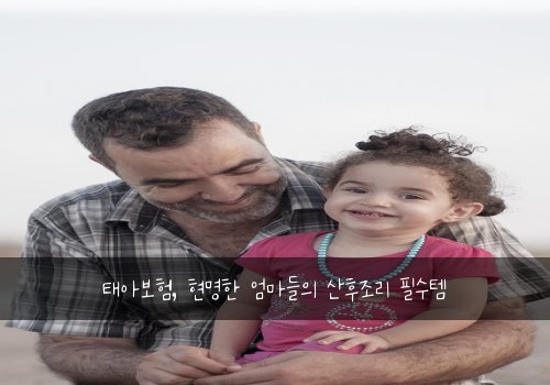  태아보험, 현명한 엄마들의 산후조리 필수템