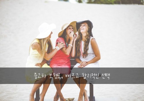 중고차 보험료, 빠르고 합리적인 선택