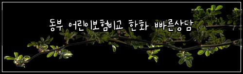 동부 어린이보험비교 한화 빠른상담